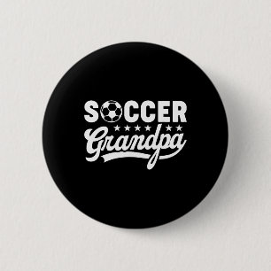 Badge Rond 5 Cm Papy foot drôle humour vintage papa sportif