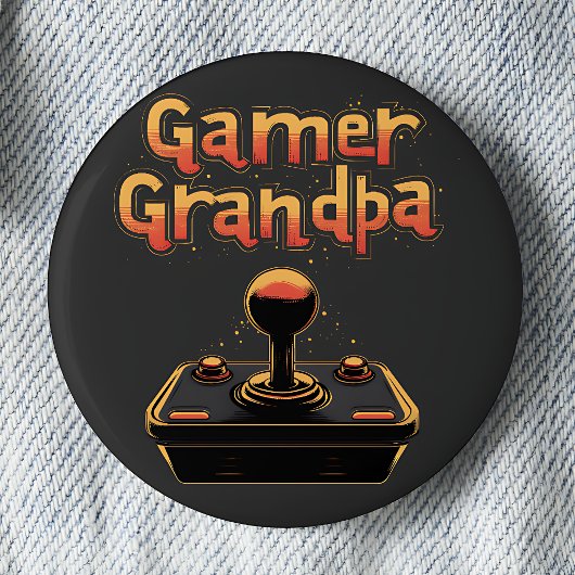 Badge Rond 5 Cm Papy Joueur