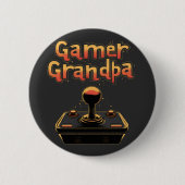 Badge Rond 5 Cm Papy Joueur (Devant)