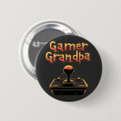 Badge Rond 5 Cm Papy Joueur (Devant & derrière)