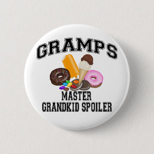 Badge Rond 5 Cm Papy Révélateur de Petit-enfant