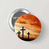 Badge Rond 5 Cm Pâques (Devant & derrière)