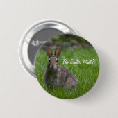 Badge Rond 5 Cm Pâques ce qui ? Bouton (Devant & derrière)