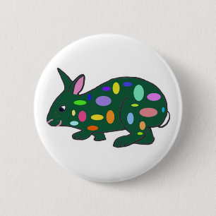 Badge Rond 5 Cm Pâques Lapin pin