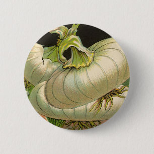 Badge Rond 5 Cm Paquet de semences vintage Étiquette Art Blanc Ber