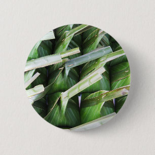 Badge Rond 5 Cm Paquets en feuille de bananier enveloppés