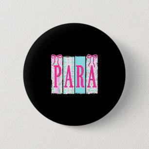 Badge Rond 5 Cm Para enseignant professionnel retour à l'école pre