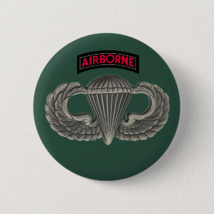Badge Rond 5 Cm Parachutiste