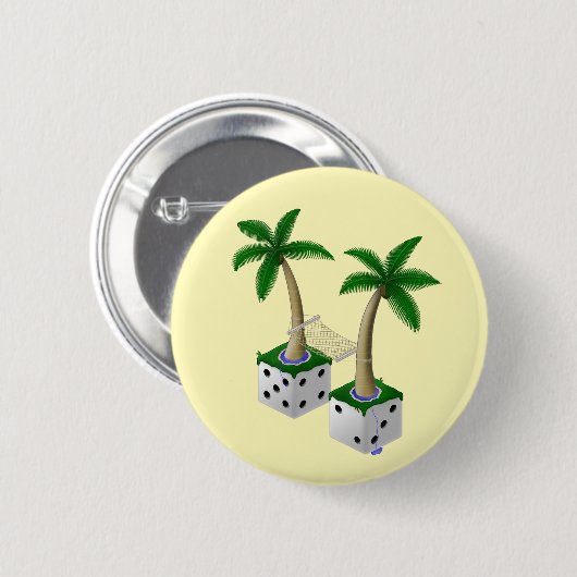 Badge Rond 5 Cm Paradis (Devant & derrière)