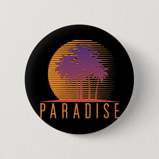 Badge Rond 5 Cm Paradis (Devant)