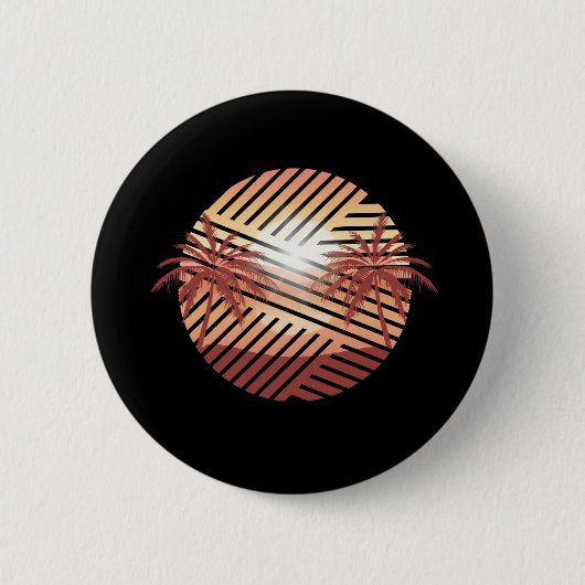 Badge Rond 5 Cm Paradis d'été (Devant)