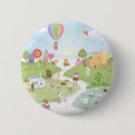 Badge Rond 5 Cm Paradis doux d'été ! (Devant)