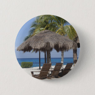 Badge Rond 5 Cm Paradis mexicain de la plage