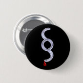 Badge Rond 5 Cm paragraphe Gesetz Blut Blutstropfen (Devant & derrière)