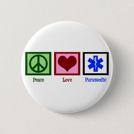 Badge Rond 5 Cm Paramètre Peace Love (Devant)
