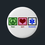Badge Rond 5 Cm Paramètre Peace Love<br><div class="desc">Joli cadeau EMT.</div>