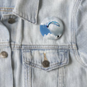 Badge Rond 5 Cm Parapente en vol (En situation)