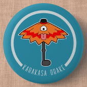 Badge Rond 5 Cm Parapluie de dessin mignon Fantôme | Yokai japonai