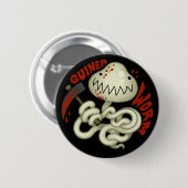 Badge Rond 5 Cm PARASITES : Ver de Guinée (Devant & derrière)