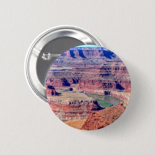 Badge Rond 5 Cm Parc d'état des chevaux morts Moab Utah (Devant & derrière)