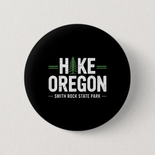 Badge Rond 5 Cm Parc d'État Oregon Smith Rock Randonnée Nature Arb