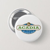 Badge Rond 5 Cm Parc national Acadia USA (Devant & derrière)