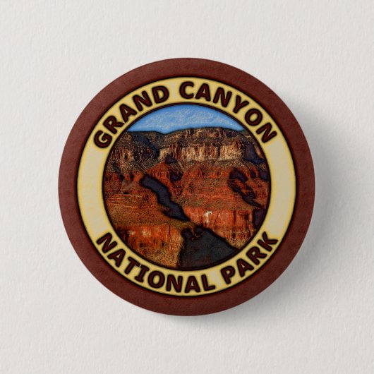 Badge Rond 5 Cm Parc national de canyon grand (Devant)