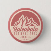 Badge Rond 5 Cm Parc national de Haleakala Hawaii (Devant)