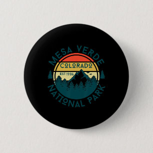 Badge Rond 5 Cm Parc national de Mesa Verde Colorado Randonnée dan