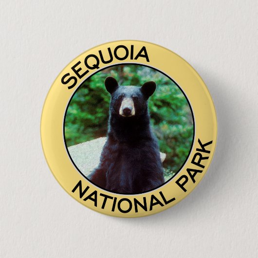 Badge Rond 5 Cm Parc national de séquoia (Devant)