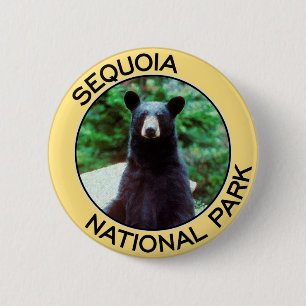 Badge Rond 5 Cm Parc national de séquoia