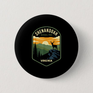Badge Rond 5 Cm parc national de shenandoah virginie conception vi