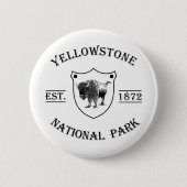 Badge Rond 5 Cm Parc national de Yellowstone (Devant)