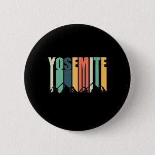 Badge Rond 5 Cm Parc national de Yosemite-california Souvenir-camp