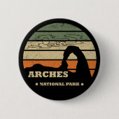 Badge Rond 5 Cm Parc national des Arches (Devant)