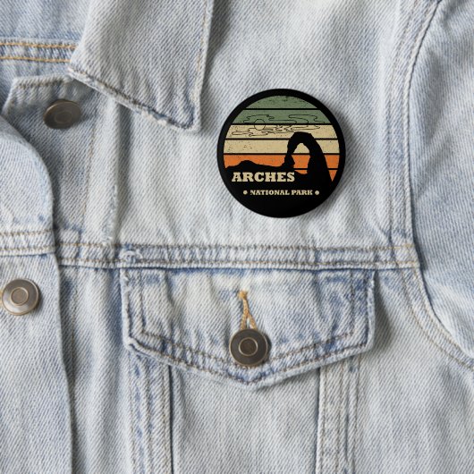 Badge Rond 5 Cm Parc national des Arches (En situation)