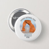 Badge Rond 5 Cm Parc national des Arches Moab Utah (Devant & derrière)