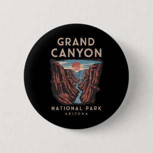 Badge Rond 5 Cm Parc national du Grand Canyon Arizona Scénique