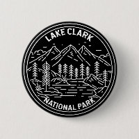 Parc national du lac Clark Alaska Vintage Monoline
