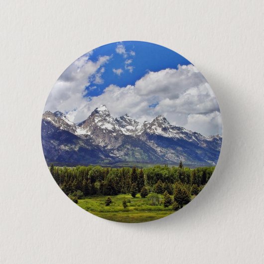 Badge Rond 5 Cm Parc national grand de Teton (Devant)