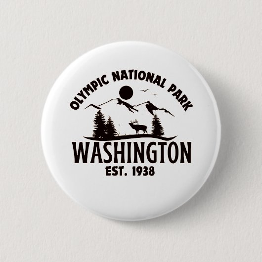 Badge Rond 5 Cm Parc national olympique (Devant)