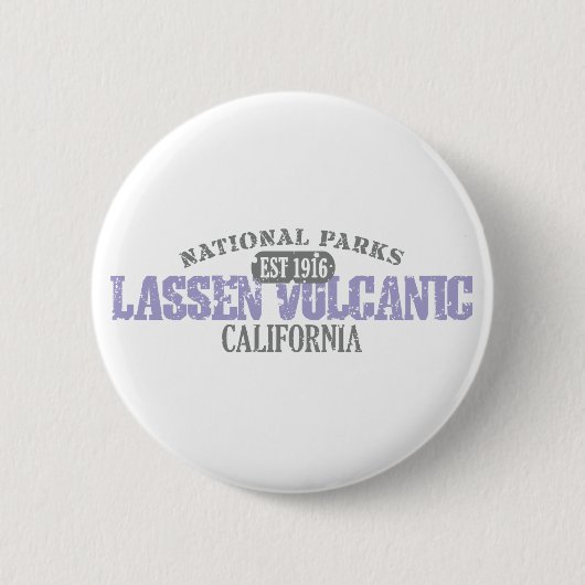 Badge Rond 5 Cm Parc national volcanique de Lassen (Devant)