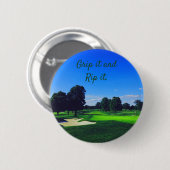 Badge Rond 5 Cm Parcours de golf Grip it et Rip it (Devant & derrière)