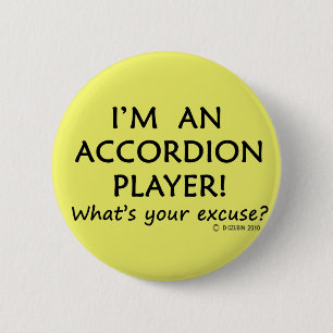 Badge Rond 5 Cm Pardon du lecteur Accordion