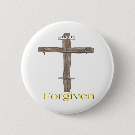 Badge Rond 5 Cm Pardonné (Devant)