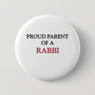 Badge Rond 5 Cm Parent fier de RABBIN
