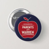 Badge Rond 5 Cm Parents du Minnesota pour Warren (Devant & derrière)