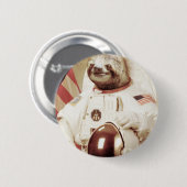 Badge Rond 5 Cm Paresse d'astronaute (Devant & derrière)