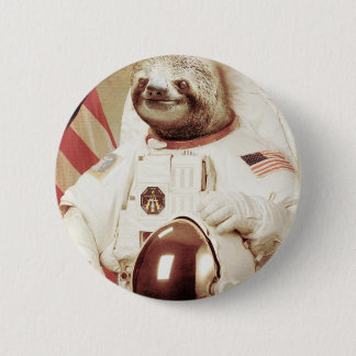 Badge Rond 5 Cm Paresse d'astronaute