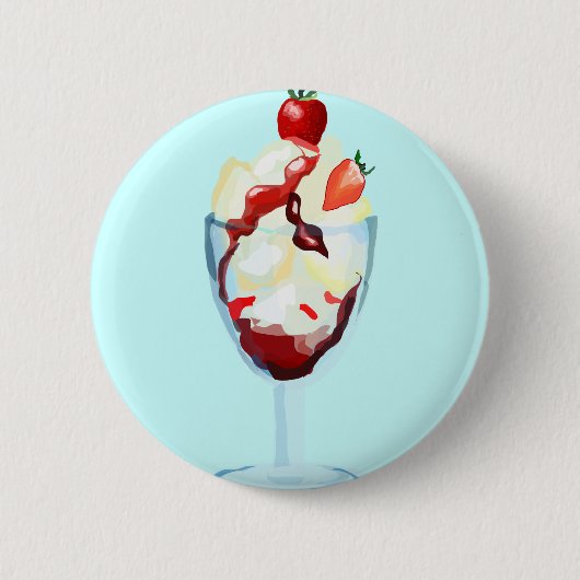 Badge Rond 5 Cm Parfait de crème glacée (Devant)
